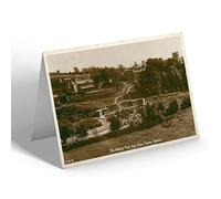 NOTELET - Vintage Yorkshire - The Bathing Pool and Greta Towers, Ingleton