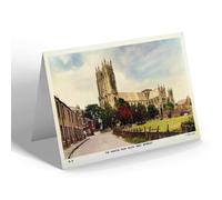 NOTELET - Vintage Yorkshire - The Minster from South West, Beverley (b)