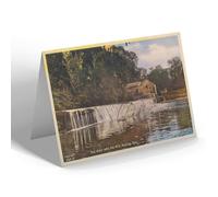NOTELET - Vintage Yorkshire - The Weir and Old Mill, Boston Spa (b)