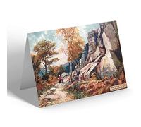 NOTELET - Vintage Yorkshire - Wharncliffe Crags, near Sheffield
