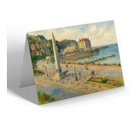 NOTELET - War Memorial & Grand Hotel, Llandudno - Vintage Art Style