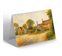 NOTELET - War Memorial, Great Barrington - Vintage Art Style