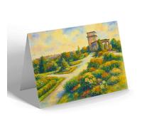 NOTELET - War Memorial/Rock Gardens Nottingham b - Vintage Art Style