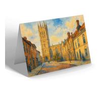 NOTELET - Warwick. St Mary's Church (a) - Vintage Art Style
