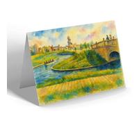 NOTELET - Waterways, North Shore, Skegness - Vintage Art Style