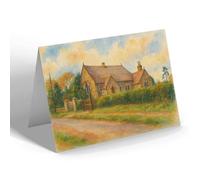NOTELET - Wesleyan Church, Long Newton - Vintage Art Style