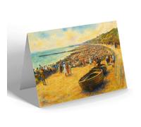 NOTELET - West Beach, Clacton-on-Sea (a) - Vintage Art Style