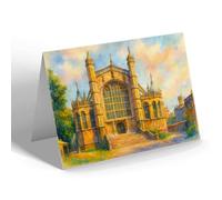 NOTELET - West Door, St George's Chapel, Windsor (a) - Vintage Art Style