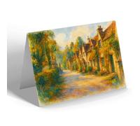 NOTELET - West Street, Castle Combe - Vintage Art Style