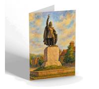 NOTELET - Winchester. King Alfred's Monument - Vintage Art Style