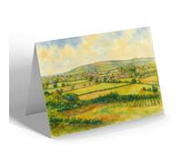 NOTELET - Winscombe from Winscombe Hill - Vintage Art Style
