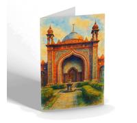 NOTELET - Woking, the Mosque - Vintage Art Style