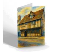 NOTELET - Ye Olde Green Dragon Inn, Wymondham - Vintage Art Style