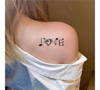 NoteLOVE Waterproof Semi-Permanent And Long-Lasting 2 Weeks Temporary Tattoo Stickers For Men And Women Finger Chest Arm Back(1pcs)