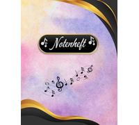 Notenheft Klavier Notenbuch Keyboard Musikunterricht Akkordeon Notenlinienheft Große Lineatur Klavierunterricht Anfänger Piano Orgelbuch DIN A4 ... Notensysteme Musiker Celesta B10B
