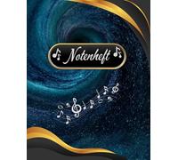 Notenheft Klavier Notenbuch Keyboard Musikunterricht Akkordeon Notenlinienheft Große Lineatur Klavierunterricht Anfänger Piano Orgelbuch DIN A4 ... Notensysteme Musiker Celesta B11B