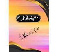 Notenheft Klavier Notenbuch Keyboard Musikunterricht Akkordeon Notenlinienheft Große Lineatur Klavierunterricht Anfänger Piano Orgelbuch DIN A4 ... Notensysteme Musiker Celesta B12B