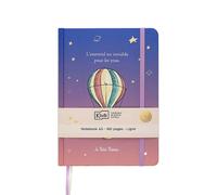 Notepad a5 glued back sewn Kiub Le Petit Prince Bleu TU