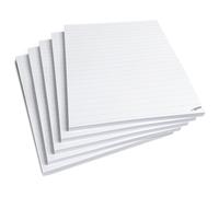 Notepad A5 Lined I Economy Set 5 Pads DIN A5 I 50 Sheets per Pad I Tear Off I 80 g/m² Paper White I Writing Pad, Notes, Thoughts