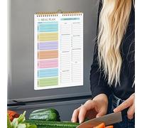 Notepad for Meal Planning - 52 Sheets with Spiral Bound for Shopping Lists and Planning | Weekly Meal Planner and Shopping List - for the Wall, Kitchen, Home and
