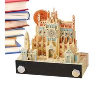 Notepad, Notepad, Castle Paper Carving Note - Non-Sticky Art Post Notes, Craft Office Decoration Sculpture