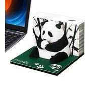 Notepad, Sticky Notes, Cardboard Notepad Panda Sticky Notes | Carved Paper Decorative Art Art Notes Planner Notepad Desktop Decoration for Bookcase Desktop Showcase