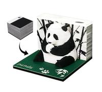 Notepad, Sticky Notes,Sticky Notes Panda Cardboard Notepad | Detachable Office Decoration Notepad Decorative Planner Christmas Paper Carving Art for
