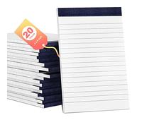 Notepads, 4 x 6 inches, lined, for office supplies, college, lined, to-do list, notepad, writing pads for work, office, notepads for writing, 30 sheets/pad, 20 pads/pack Aidunmis