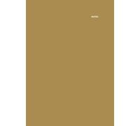 Notes: 17x25cm personal note taking book - 125 ruled pages - Yellow ocre rigid cover - Minimal design - Compact - Distraction free writing experience