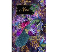 Notes: 6x9 120 page Lined Notebook Peacock (Peacock Notebooks Volume 8)