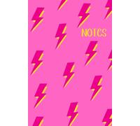 Notes: 6x9 Preppy Lightning Bolt Notebook: 120 lined pages for notes notebook, journal, diary, gift: preppy, lightning bolt, pink, yellow, smiley face