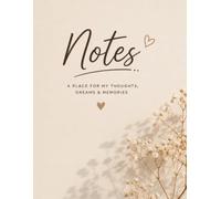 Notes: A PLACE FOR MY THOUGHTS, DREAMS & MEMORIES