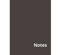 Notes: A Simple Minimalist Professional Structured Notebook with Priorities Planner for Focus, Accountability & Task Control | Charcoal Gloss Cover