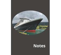 Notes: A Simple Professional Structured Notebook with Priorities Planner for Focus, Accountability & Task Control | Charcoal Gloss Cover with Cruise ship