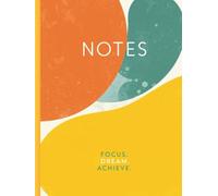 NOTES | A4 Hardback Lined Notebook for School: 8mm Line Spacing Writing Book | 160 White Pages with Grey Lines - Bright & Motivational