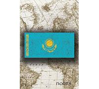 Notes: Beautiful Flag Of Kazakhstan Lined Journal Or Notebook, Great Gift For People Who Love To Travel, Perfect For Work Or School Notes
