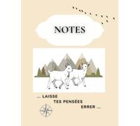 Notes: Cahier Thématique avec Chèvres | 100 Pages Lignées Recto-Verso | Grand Journal 8.5" x 11" pour l’Écriture, la Planification et les Voyages | ... Amateurs de Chèvres et Amoureux de la Nature