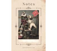 Notes: Clown and Little Girl Vintage Postcard Notebook
