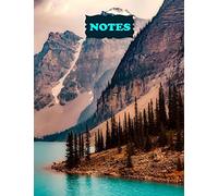 Notes: College Ruled Notebook | 120 Lined Pages | Large, 8.5 x 11 Inches | Journal, Diary, Subject Composition Book With A Nature Theme View | Beautiful Lake Moraine Cover