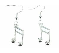 Notes Double Note Semiquaver Sixteenth Earrings 16Th Miniblings Music Silver
