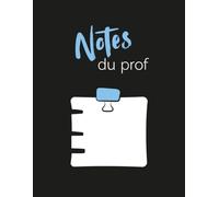 Notes du prof - version "liste à faire": 8,5 x 11 pouces, 140 pages (Les Carnets Noirs)