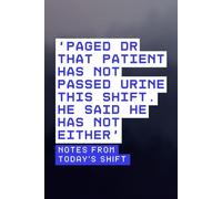 Notes From Today's Shift: Funny Medical Notebook / Lined Journal for Doctors, Nurses, Medical Students, and Healthcare Workers: Great gift idea- ideal for notes, thoughts, and shift stories