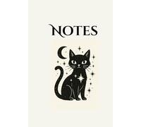 Notes: Gatto nero magico - taccuino witchy con 102 pagine a trattini