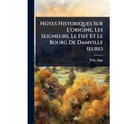 Notes Historiques Sur L'origine, Les Seigneurs, Le Fief Et Le Bourg De Damville (eure)