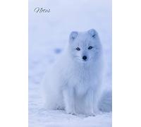 Notes: Lined Journal Arctic Fox Animal Notebook
