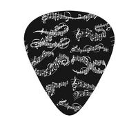 Notes Music Melody,12 Pcs Guitar Pick,3 Different Thickness Plectrums for Acoustic Guitar Bass Ukulele (0.46mm 0.96mm 0.71mm)