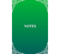 NOTES - Mystic Green Edition: Lined Notebook - 120 pages, 6x9 inches, perfect for school, journaling, writing, and office use