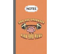 Notes Note Book Journal: Cute You Are Stronger Than You Think Mental Health Awareness, 5x8 in, 100 Pages Lined Paper 12.7x20.32 cm Note Taking Journal