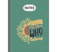 Notes Note Book Journal: Retro Blessed Is She Who Believed Boho Religious Christian, 8x10 in, 100 Pages Lined Paper 20.32x24.4 cm Note Taking Journal