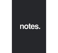 Notes: Notebook Medium, 5.25 x 8 inch, 100 pages, 5mm GRID, Colour: Black with White